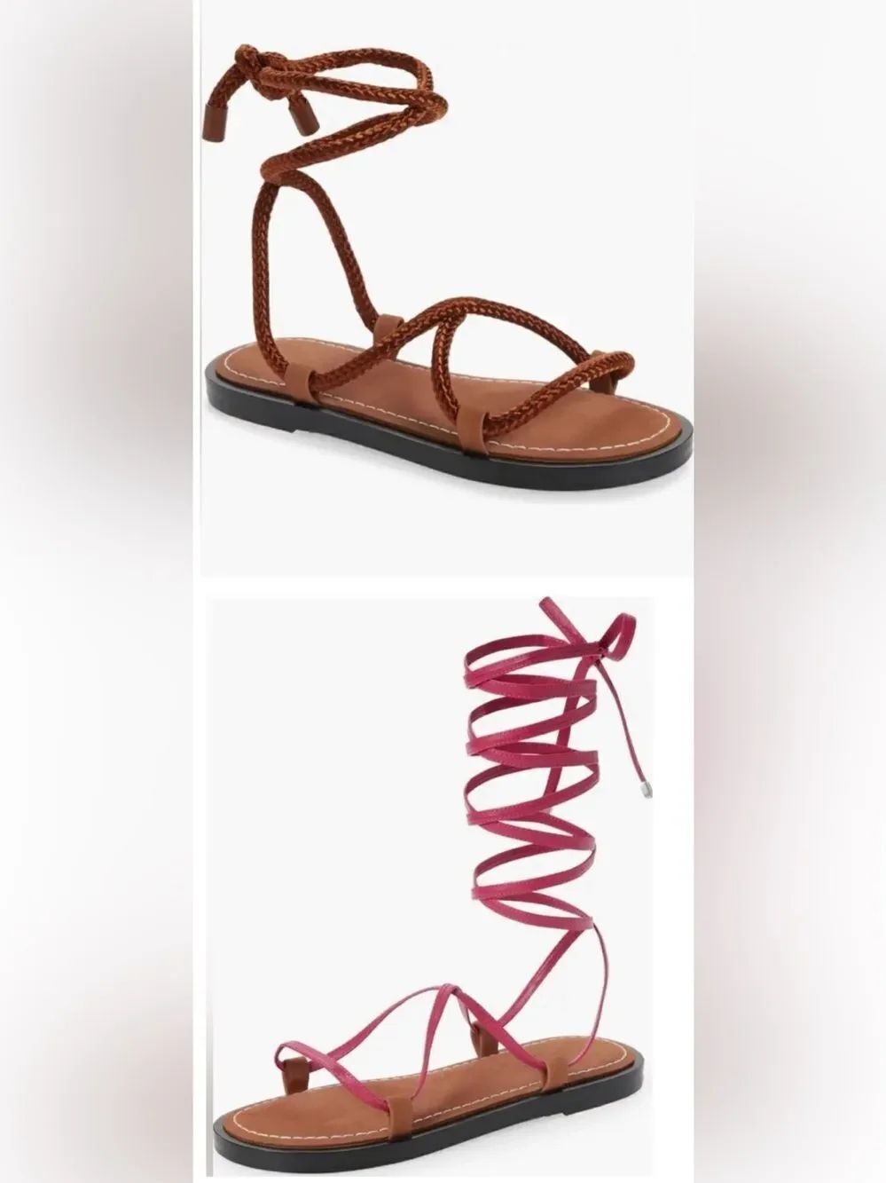 Rag & Bone Infinity Sandal (Women) Henna Brown Size 6.5